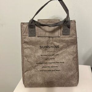 New Unisex Paper-bag Lunch Bag Insulated Lightweight Bag for Work/School